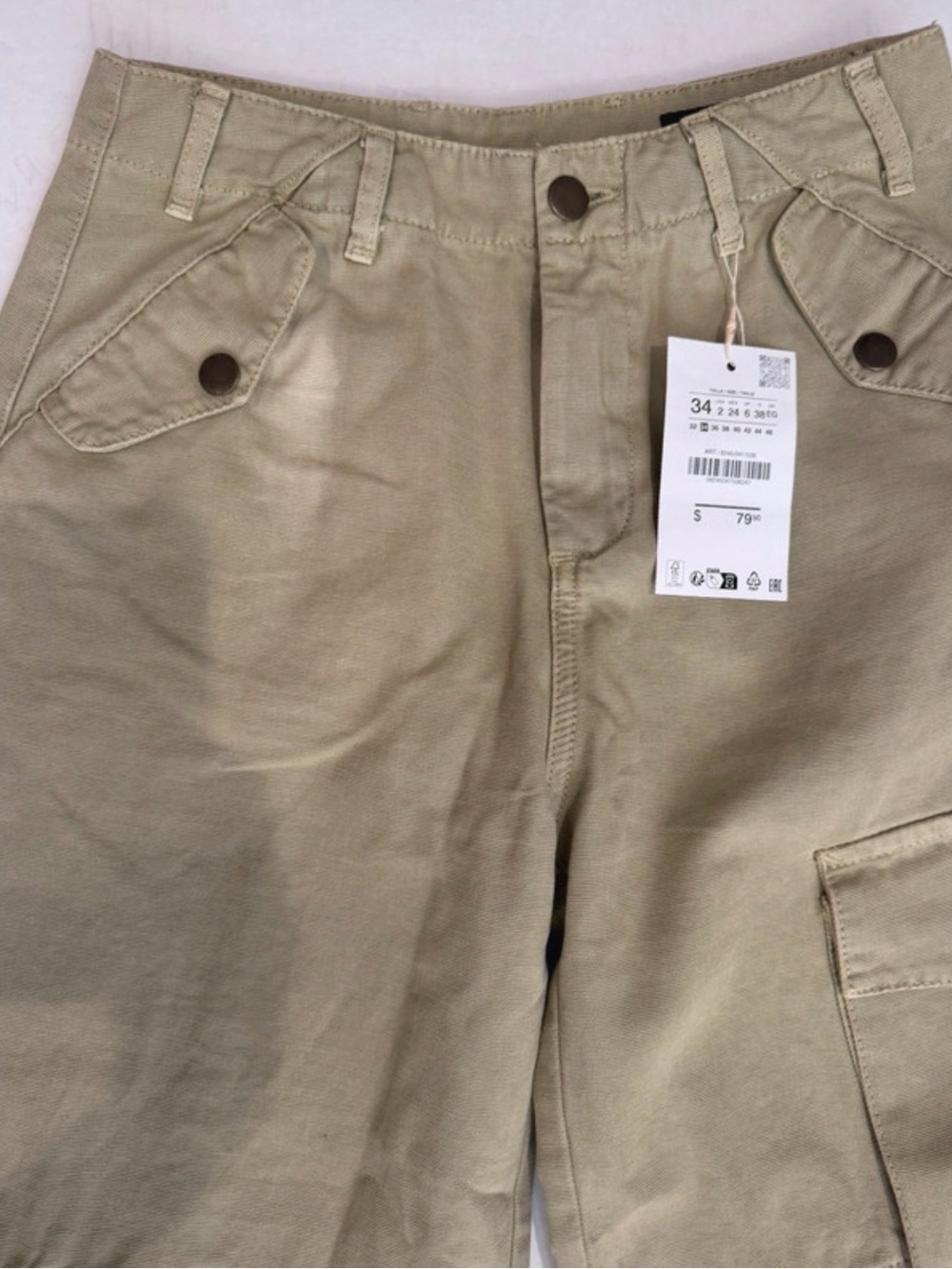 Zara ZW Collection women’s barrel cargo pants - Picture 6 of 12